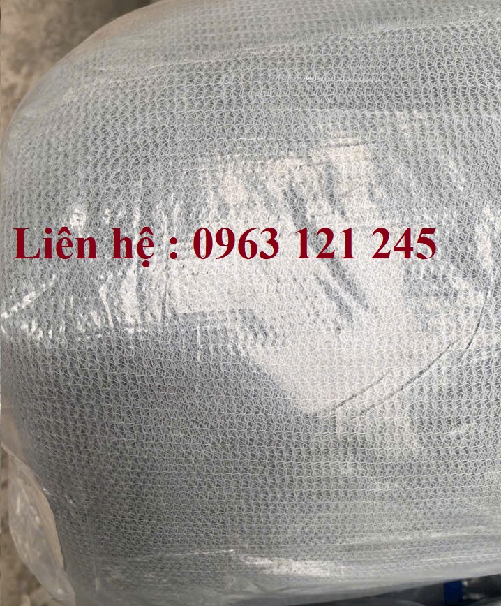 Lưới bao che công trình màu ghi